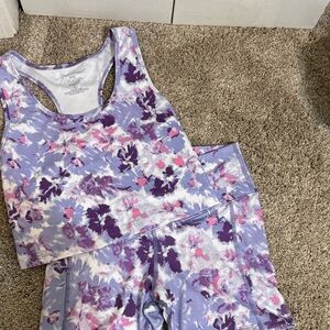 Evolution and Creation Purple and Pink Tank Top and Shorts